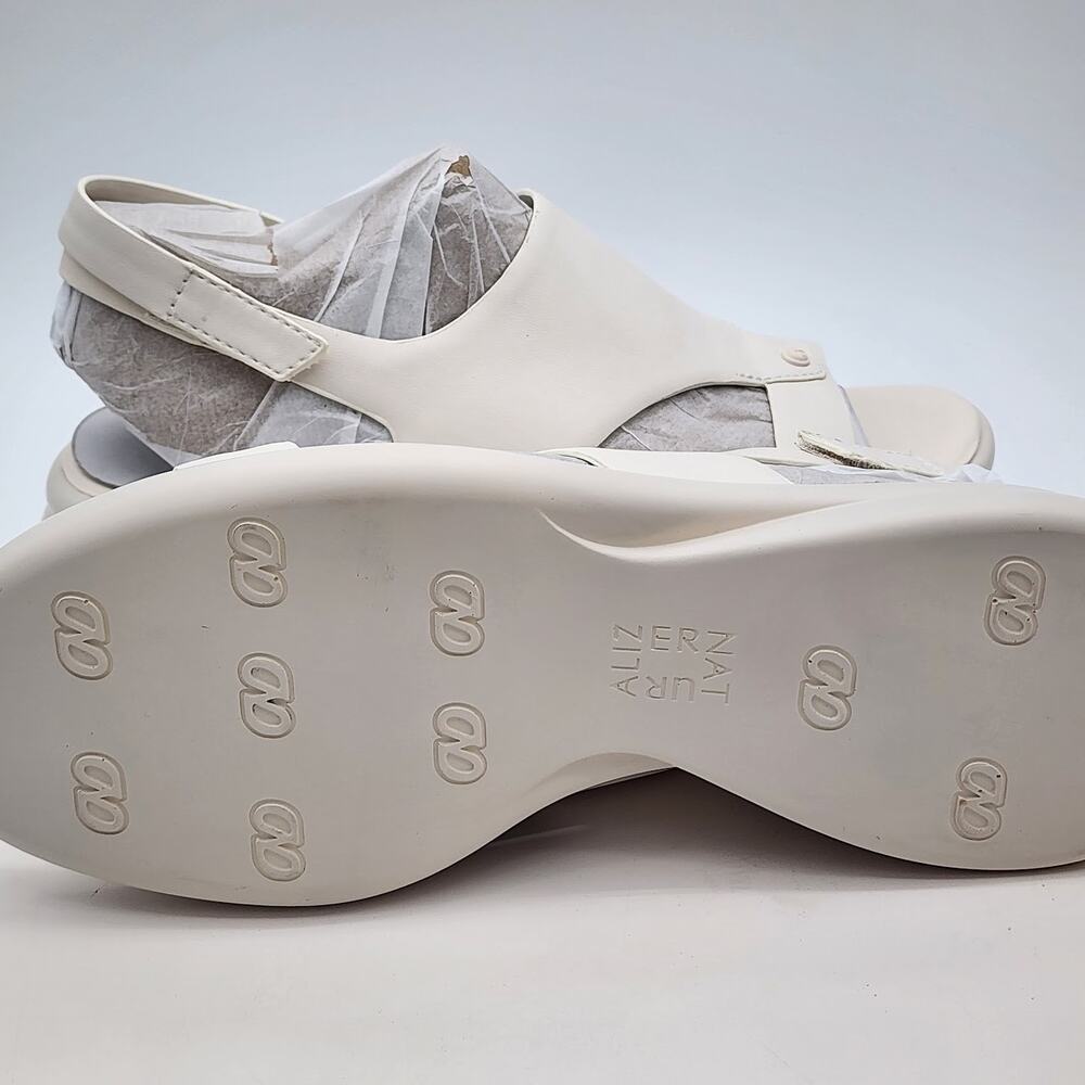 NEW Naturalizer Lillian White Slingback Comfort Sandals Women's Size 8.5M - Picture 8 of 9